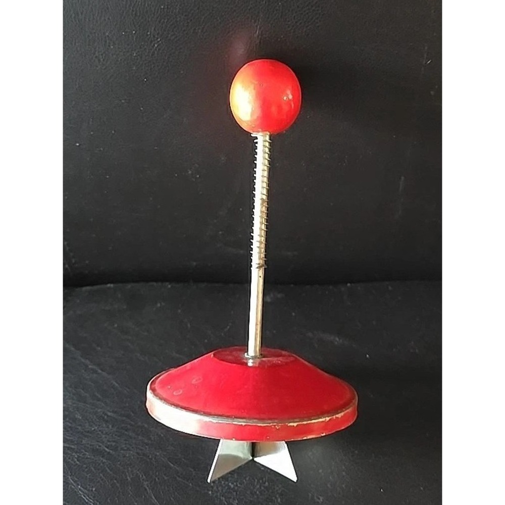 Vintage Red Kitchen‎ Utensil Food Chopper Cutter Mincer Tool Primitive